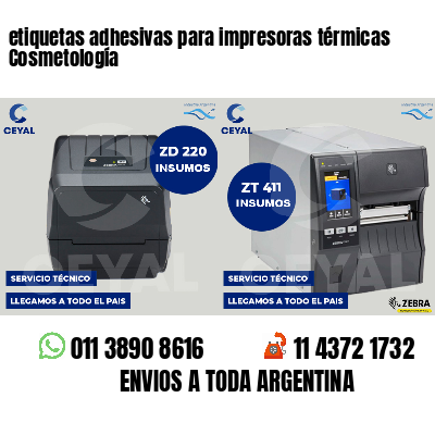 etiquetas adhesivas para impresoras térmicas Cosmetología