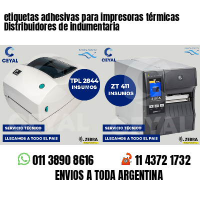 etiquetas adhesivas para impresoras térmicas Distribuidores de indumentaria