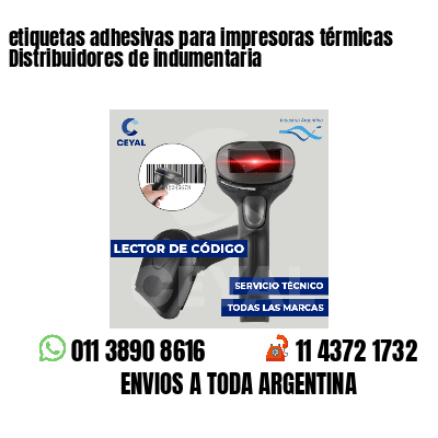 etiquetas adhesivas para impresoras térmicas Distribuidores de indumentaria