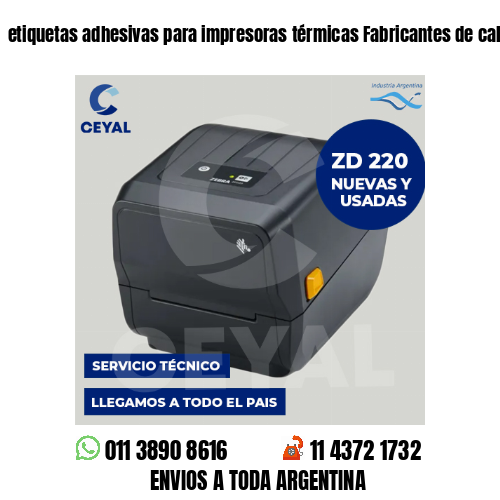 etiquetas adhesivas para impresoras térmicas Fabricantes de calzado