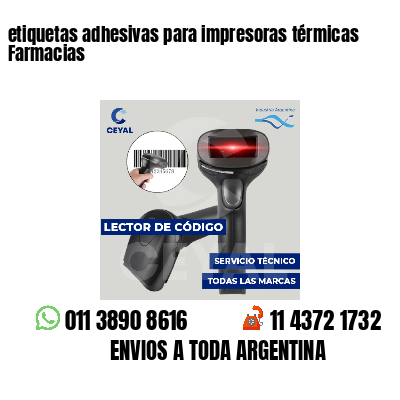 etiquetas adhesivas para impresoras térmicas Farmacias
