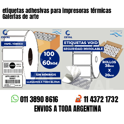 etiquetas adhesivas para impresoras térmicas Galerías de arte