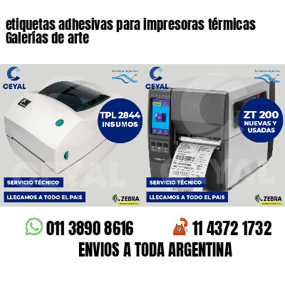 etiquetas adhesivas para impresoras térmicas Galerías de arte