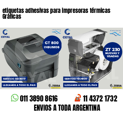 etiquetas adhesivas para impresoras térmicas Gráficas