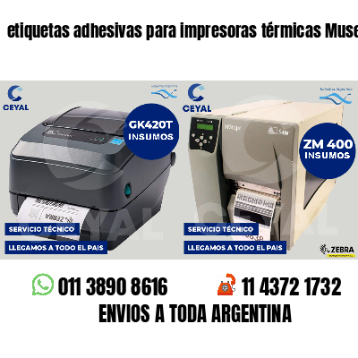etiquetas adhesivas para impresoras térmicas Museos