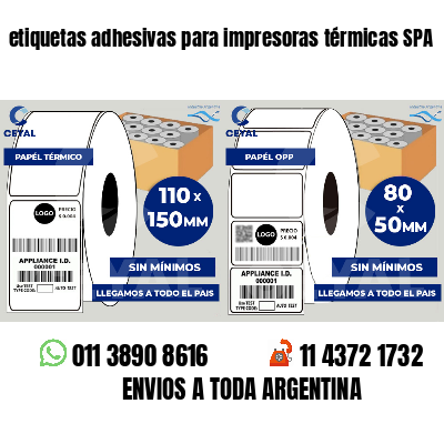 etiquetas adhesivas para impresoras térmicas SPA