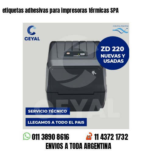 etiquetas adhesivas para impresoras térmicas SPA