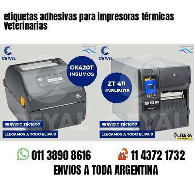 etiquetas adhesivas para impresoras térmicas Veterinarias
