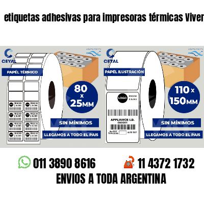 etiquetas adhesivas para impresoras térmicas Viveros