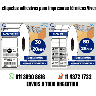 etiquetas adhesivas para impresoras térmicas Viveros