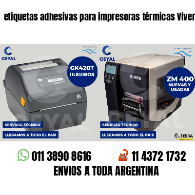 etiquetas adhesivas para impresoras térmicas Viveros