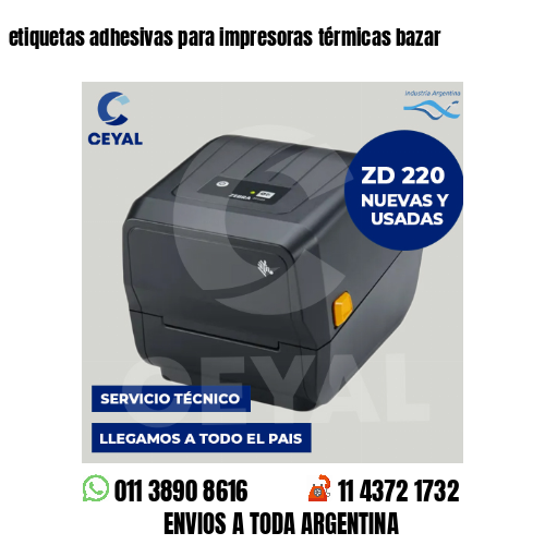 etiquetas adhesivas para impresoras térmicas bazar