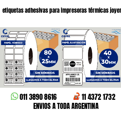 etiquetas adhesivas para impresoras térmicas joyerias