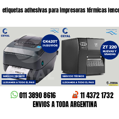 etiquetas adhesivas para impresoras térmicas lenceria