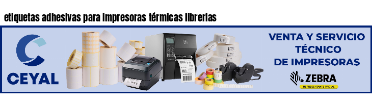 etiquetas adhesivas para impresoras térmicas librerias