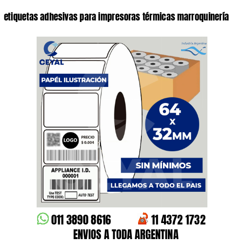 etiquetas adhesivas para impresoras térmicas marroquinería