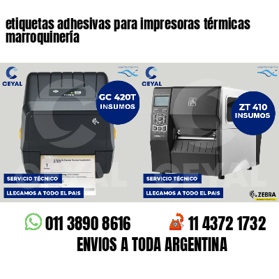 etiquetas adhesivas para impresoras térmicas marroquinería