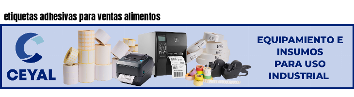 etiquetas adhesivas para ventas alimentos