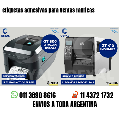 etiquetas adhesivas para ventas fabricas