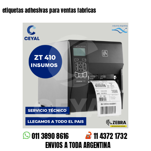 etiquetas adhesivas para ventas fabricas