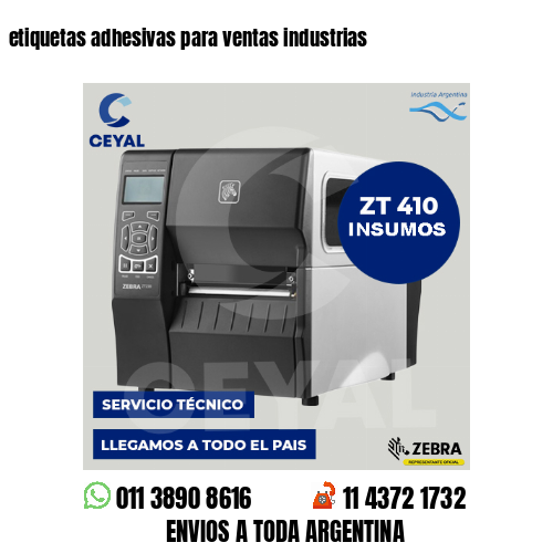 etiquetas adhesivas para ventas industrias