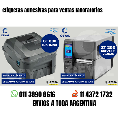 etiquetas adhesivas para ventas laboratorios