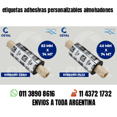 etiquetas adhesivas personalizables almohadones