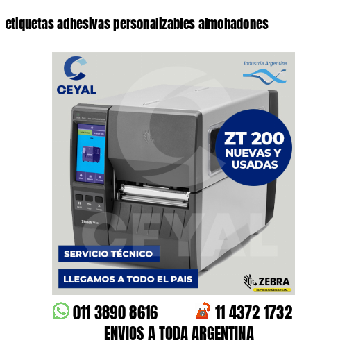 etiquetas adhesivas personalizables almohadones