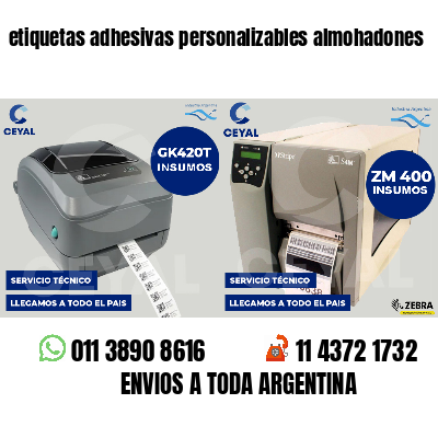 etiquetas adhesivas personalizables almohadones
