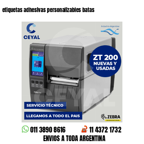 etiquetas adhesivas personalizables batas