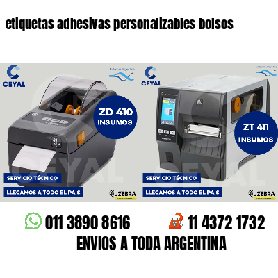 etiquetas adhesivas personalizables bolsos