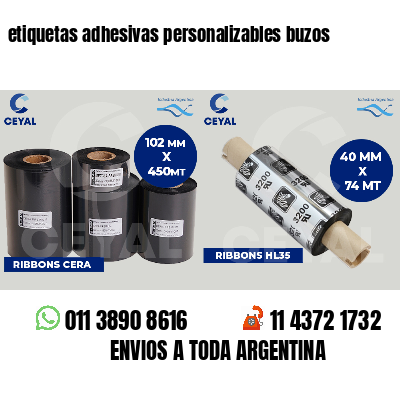 etiquetas adhesivas personalizables buzos