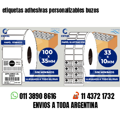 etiquetas adhesivas personalizables buzos