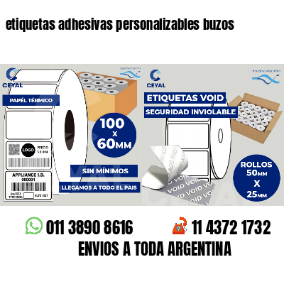etiquetas adhesivas personalizables buzos