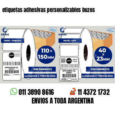 etiquetas adhesivas personalizables buzos