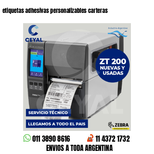 etiquetas adhesivas personalizables carteras