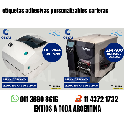 etiquetas adhesivas personalizables carteras