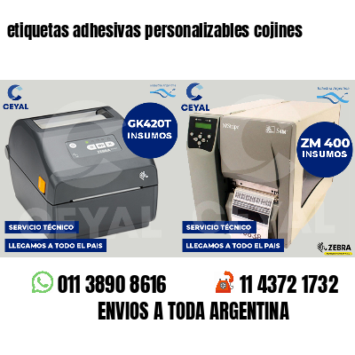 etiquetas adhesivas personalizables cojines