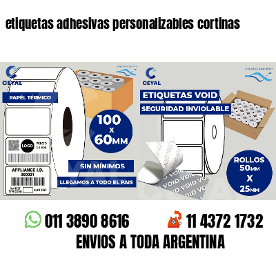 etiquetas adhesivas personalizables cortinas