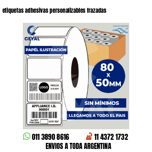 etiquetas adhesivas personalizables frazadas