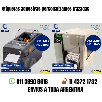 etiquetas adhesivas personalizables frazadas