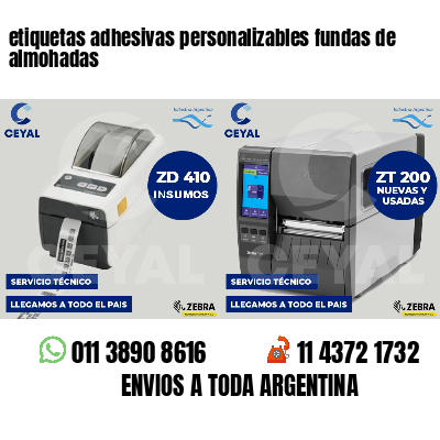etiquetas adhesivas personalizables fundas de almohadas
