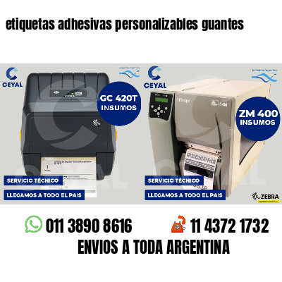 etiquetas adhesivas personalizables guantes