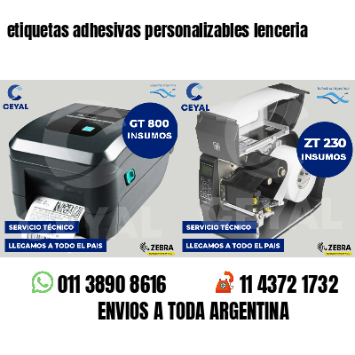 etiquetas adhesivas personalizables lenceria