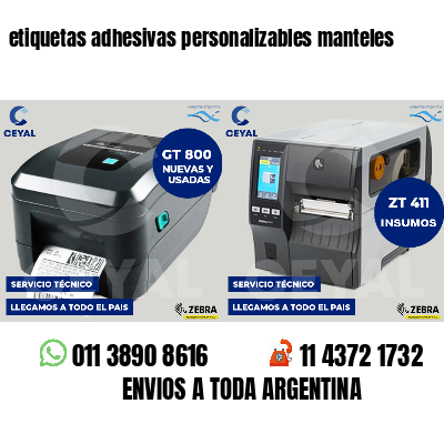 etiquetas adhesivas personalizables manteles