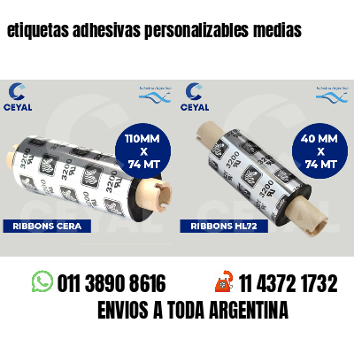 etiquetas adhesivas personalizables medias