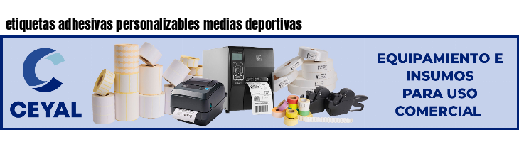 etiquetas adhesivas personalizables medias deportivas