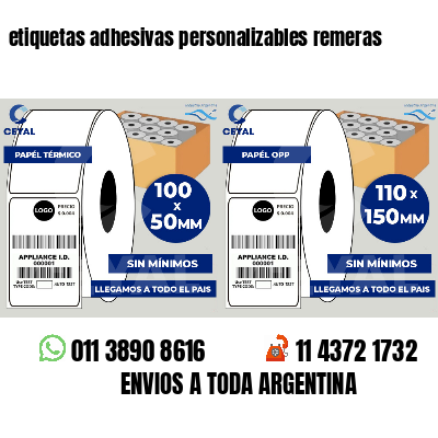 etiquetas adhesivas personalizables remeras