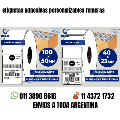 etiquetas adhesivas personalizables remeras
