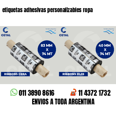 etiquetas adhesivas personalizables ropa